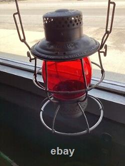 Adlake Reliable G. R. &i. Ry Grand Rapids & Indiana Rwy Railroad Lantern /red Globe