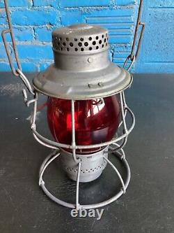 Adlake Reliable G. R. &i. Ry Grand Rapids & Indiana Rwy Railroad Lantern /red Globe