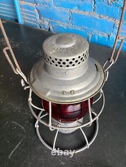 Adlake Reliable G. R. &i. Ry Grand Rapids & Indiana Rwy Railroad Lantern /red Globe