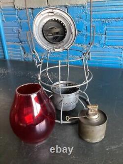 Adlake Reliable G. R. &i. Ry Grand Rapids & Indiana Rwy Railroad Lantern /red Globe