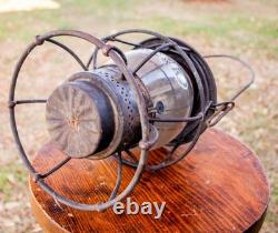 Adlake Reliable Railroad Lantern M. C. R. R. With Etched Globe Antique Original