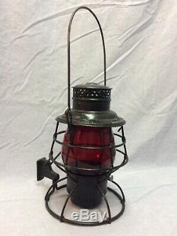 Adlake Reliable Tall Globe Railroad / Interurban / Trolley Lantern / Lamp