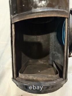 Adlake UP Union Pacific Railroad Semaphore Signal Lamp Lantern Blue Lens