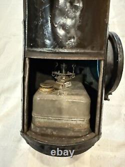 Adlake UP Union Pacific Railroad Semaphore Signal Lamp Lantern Blue Lens