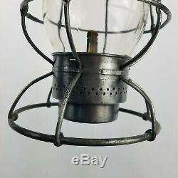 Adlake Union Pacific Railroad Lantern With Etched Globe Overland