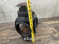 Adlake Vintage Railroad Lamp Lantern Complete Including Bracket Burner, Glass