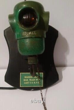 Adlake railroad caboose lamp 4way signal From Last Rpo Mail Train #4