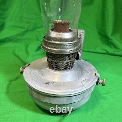 Aladdin Model C Railroad Train Caboose Oil Lamp, Wall Bracket and Chimney