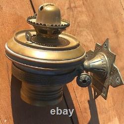 Antique 1800's Adams & Westlake Brass Railroad Dining Car Kerosene Lamp