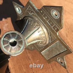 Antique 1800's Adams & Westlake Brass Railroad Dining Car Kerosene Lamp