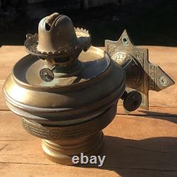 Antique 1800's Adams & Westlake Brass Railroad Dining Car Kerosene Lamp