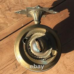 Antique 1800's Adams & Westlake Brass Railroad Dining Car Kerosene Lamp