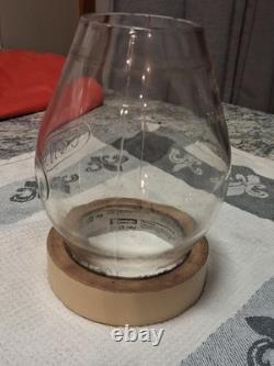 Antique (1800's era) C. & N. W. Ry Embossed Oil Lantern Glass (RAILROAD)