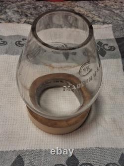 Antique (1800's era) C. & N. W. Ry Embossed Oil Lantern Glass (RAILROAD)