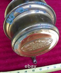 Antique 1890s HICKS & SMITH Railroad Train Car MAIL DINING Wall Oil Lamp Sconce