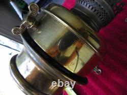 Antique 1890s HICKS & SMITH Railroad Train Car MAIL DINING Wall Oil Lamp Sconce