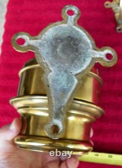 Antique 1890s HICKS & SMITH Railroad Train Car MAIL DINING Wall Oil Lamp Sconce
