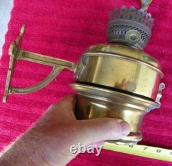 Antique 1890s HICKS & SMITH Railroad Train Car MAIL DINING Wall Oil Lamp Sconce