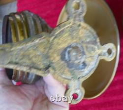 Antique 1890s HICKS & SMITH Railroad Train Car MAIL DINING Wall Oil Lamp Sconce