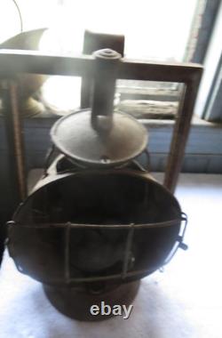 Antique 1900s Dietz Protector Trackwalker Pennsylvania Railroad PRR Lantern Lamp