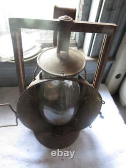 Antique 1900s Dietz Protector Trackwalker Pennsylvania Railroad PRR Lantern Lamp