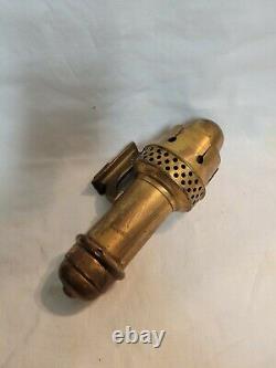 Antique 1907 Adams & Westlake Chicago Brass Kerosene Railroad Lamp / Lantern