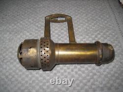 Antique 1907 Adams & Westlake Chicago Brass Kerosene Railroad Lamp / Lantern