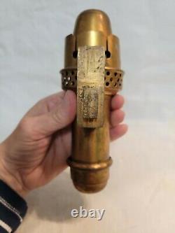 Antique 1907 Adams & Westlake Chicago Brass Kerosene Railroad Lamp / Lantern