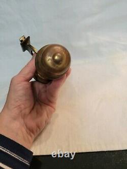 Antique 1907 Adams & Westlake Chicago Brass Kerosene Railroad Lamp / Lantern