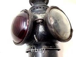 Antique 1907 Adlake 2 Way Railroad RR Signal Lantern Non Sweating Light