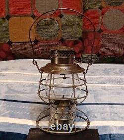 Antique 1913 Adlake Reliable New York New Haven Railroad Lantern Original Globe