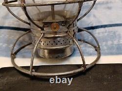 Antique 1913 Adlake Reliable New York New Haven Railroad Lantern Original Globe