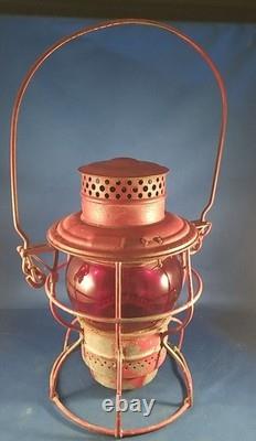 Antique 1922 Adams & Westlake Adlake Kero Railroad No. 250 Red Globe WWI Era