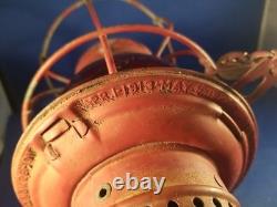 Antique 1922 Adams & Westlake Adlake Kero Railroad No. 250 Red Globe WWI Era Antique 1922 Adams & Westlake Adlake Kero Railroad No. 250 Red Globe WWI Era