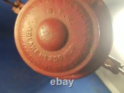 Antique 1922 Adams & Westlake Adlake Kero Railroad No. 250 Red Globe WWI Era