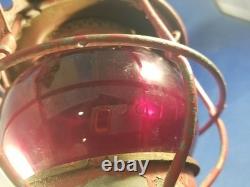Antique 1922 Adams & Westlake Adlake Kero Railroad No. 250 Red Globe WWI Era