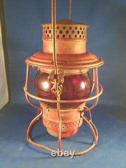Antique 1922 Adams & Westlake Adlake Kero Railroad No. 250 Red Globe WWI Era