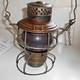 Antique 1922 Railway Railroad Lantern Red Globe Adlake & Westlakes Chicago USA