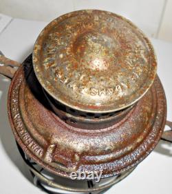 Antique 1922 Railway Railroad Lantern Red Globe Adlake & Westlakes Chicago USA
