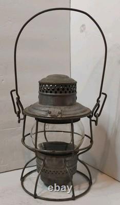 Antique 1923 M & O RAILROAD LANTERN THE ADAMS & WESTLAKE Model 271 Adlake 2-36
