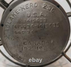 Antique 1923 M & O RAILROAD LANTERN THE ADAMS & WESTLAKE Model 271 Adlake 2-36