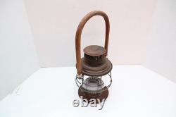 Antique ADLAKE Bell Bottom New York to Chicago RAILROAD LANTERN VTG (No Burner)