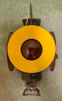 Antique ADLAKE CHICAGO Railroad LANTERN 4-Way Switch RR-Train Light Lamp