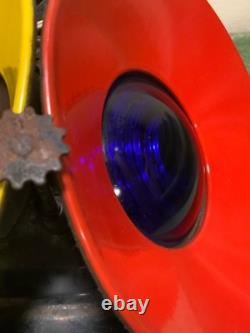 Antique ADLAKE CHICAGO Railroad LANTERN 4-Way Switch RR-Train Light Lamp
