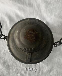 Antique ADLAKE KERO Railroad Lantern 3-56 + Globe, Kerosene Lamp, Prop/Display