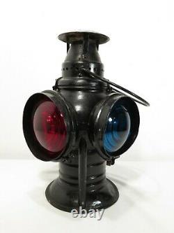 Antique ADLAKE NON SWEATING RAILROAD OIL LANTERN SWITCH LAMP Train Signal Sign