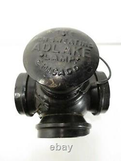 Antique ADLAKE NON SWEATING RAILROAD OIL LANTERN SWITCH LAMP Train Signal Sign