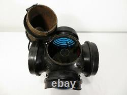 Antique ADLAKE NON SWEATING RAILROAD OIL LANTERN SWITCH LAMP Train Signal Sign