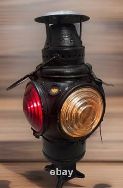 Antique ADLAKE Non-Sweating Lamp Chicago Railroad Train Switch Lantern Nice