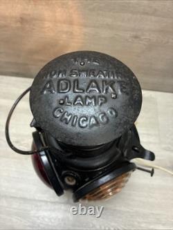 Antique ADLAKE Non-Sweating Lamp Chicago Railroad Train Switch Lantern Nice